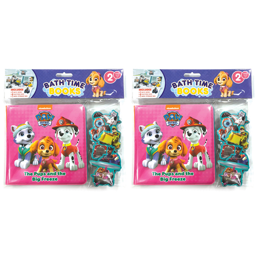 2PK  Paw Patrol Girls Kids/Children Bath Time Books Eva Bag 3y+