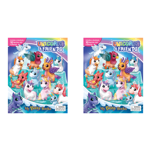 2PK Unicorns My Busy Book Kids/Children Activity Kit 3y+