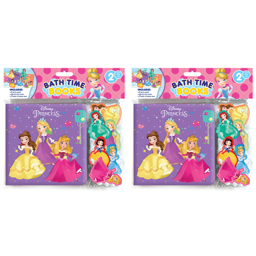 2PK Disney Princess Kids/Children Bathtime Books Eva Bag 3y+