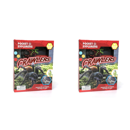 2PK Crawlers Pocket Explorers Kids/Children Educational Book 3y+