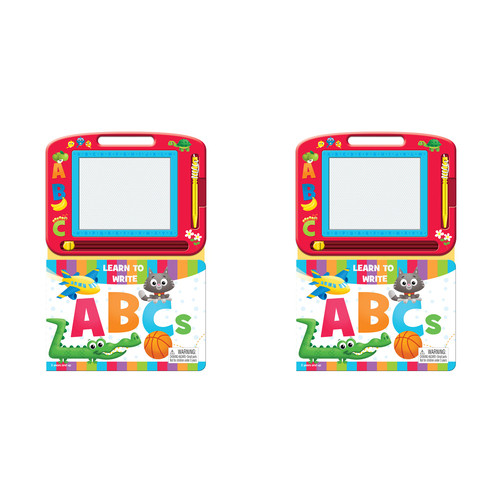 2PK Learning To Write ABC's Learning Series Kids Drawing Pad w/ Book 3y+