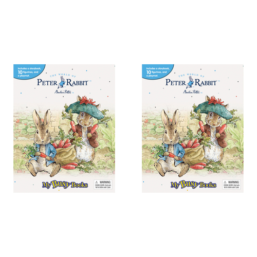 2PK Peter Rabbit Classic My Busy Books Kids Activity Kit 3y+