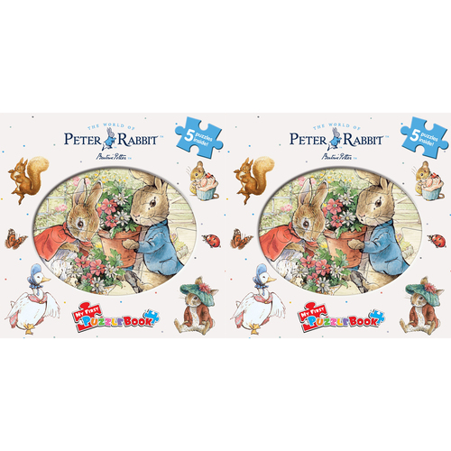 2PK Peter Rabbit Classic My Fist Puzzle Book Kids/Children Jigsaw 3y+