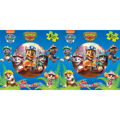 2PK  Paw Patrol Dino Rescue My First Puzzle Book Kids Jigsaw 3y+