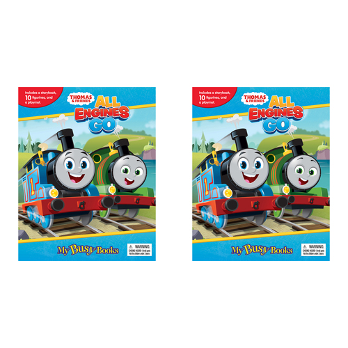 2PK Thomas All Engines Go New My Busy Books Kids Activity Kit 3y+