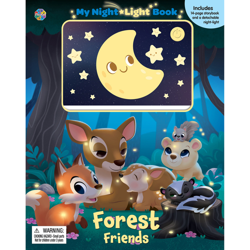 Forest Friends Bedside Night Light Book Kids/Children Storybook 3y+