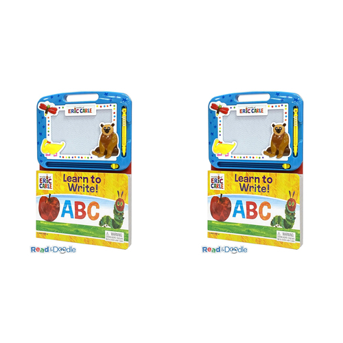 2PK Eric Carle Abc/Words Learning Series Kids Drawing Pad w/ Book 3y+