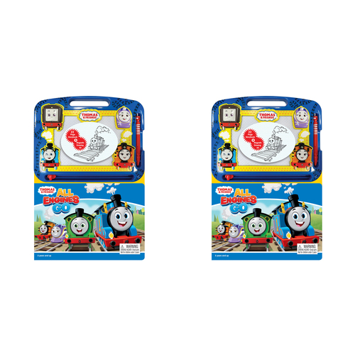 2PK Thomas On The Go New Learning Series Kids Drawing Pad w/ Book 3y+