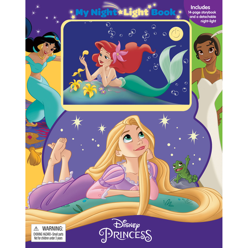 Disney Princess Bedside Night Light Book Kids/Children Storybook 3y+