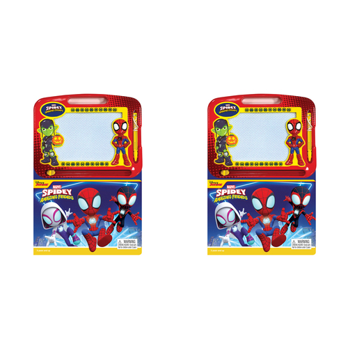 2PK Marvel Spidey & Friends Learning Series Kids Drawing Pad w/ Book 3y+