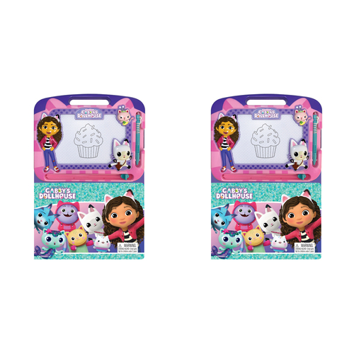 2PK Gabby's Dollhouse Learning Series Kids Drawing Pad w/ Book 3y+