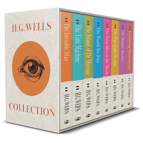 Wilco H.G. Wells 8- Book Science Fiction Book Box Set Hardback 12y+