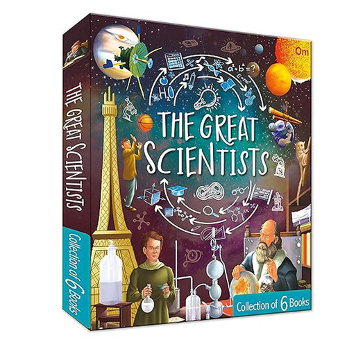 6pc Om Publishing The Great Scientists Book Collection Set 9Y+