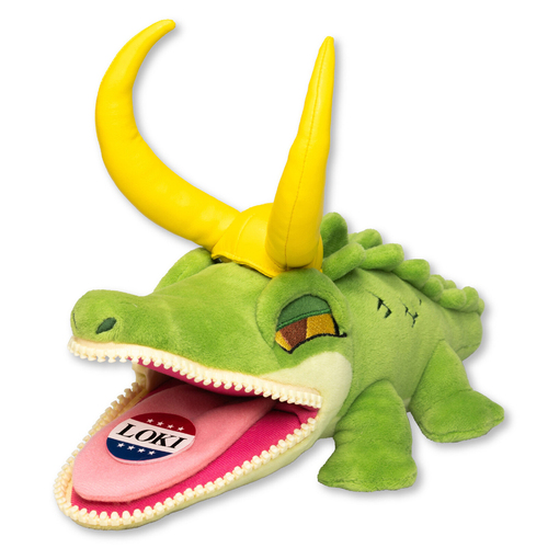 Quantum Mechanix Zippermouth Plush Toy - Marvel Alligator Loki