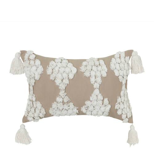 J. Elliot Hamilton Cushion 35x55cm Sandstone & Ivory