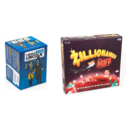 Spite House I Would Save Lincoln Game Expan & Zillionaires On Mars Game Set 14y+