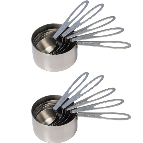 2x 5pc Cuisena Stainless Steel Measuring Cups Baking Utensil Set