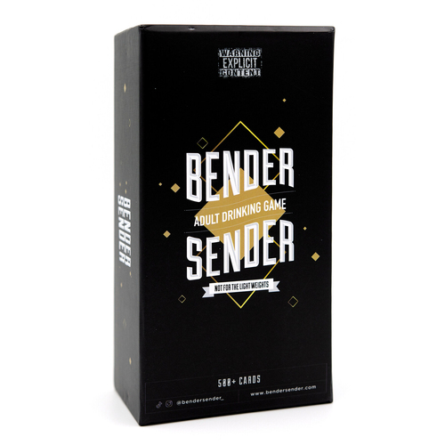 Bender Sender Drinking Game Card 2-16 Players Play Set 18y+