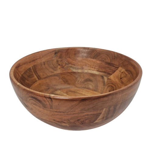 J.Elliot Home Brooks 30x13cm Acacia Wood Salad Bowl - Natural