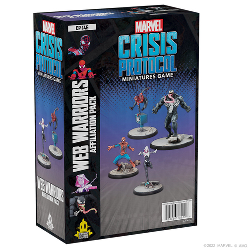 Atomic Mass Games Marvel Crisis Protocol Web Warriors Affiliation Pack Tabletop Party Board Game