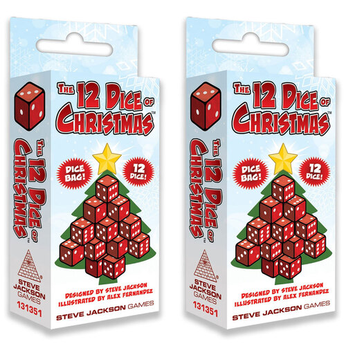 2PK Steve Jackson Games The 12 Dice of Christmas Dice Game 10y+