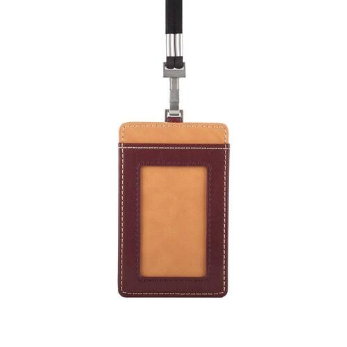 Moshi Badge Holder - Burgundy Red