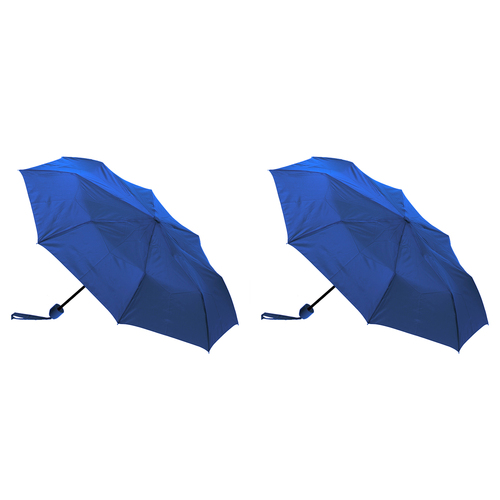 2PK Clifton UPF50+ Mini Maxi Folding Umbrella - Cobalt Blue