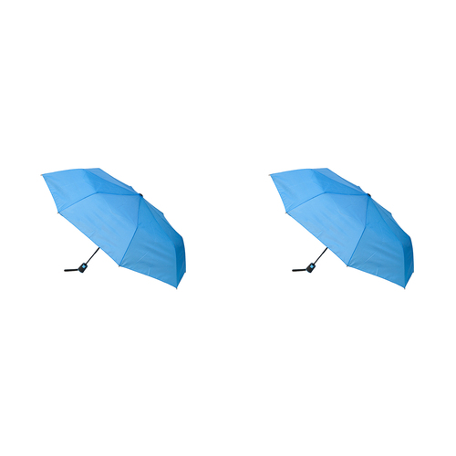 2PK Clifton UPF50+ Auto Open Fashion Folding Umbrella - Light Blue