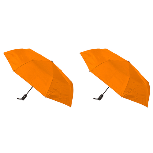 2PK Clifton UPF50+ Auto Open Smooth Folding Umbrella - Orange