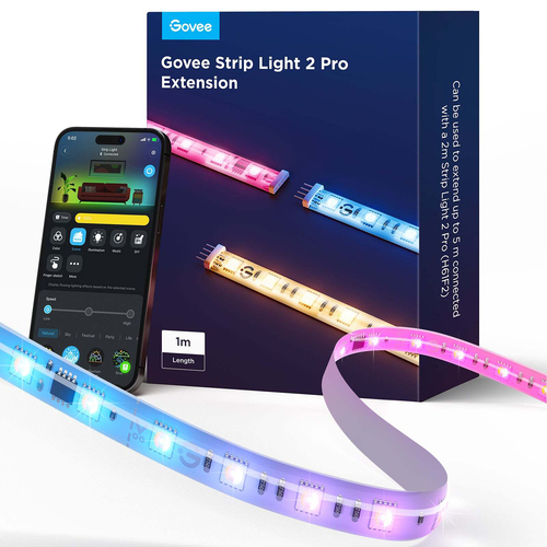 Govee LED Strip Light 2 Pro 1M Extension 5-in-1 RGBIC+ String Lighting