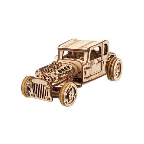 Ugears Hot Rod Furious Mouse Mechanical Wooden 3D Puzzle 207pc