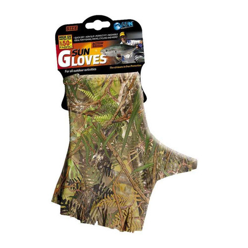 AFN High UV Protection UPF 50+ Sun Gloves Pair Camo - Large