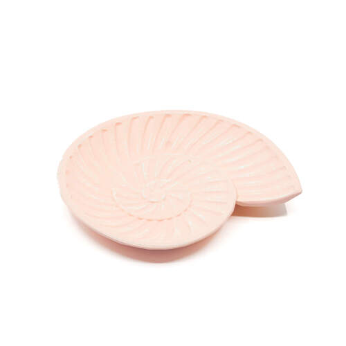 Rayell Harp Shell Trinket Tray Dusty Pink 23x20x2cm