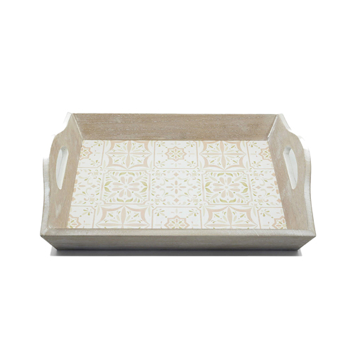 Rayell Moroccan Madness 35x7cm Tray Small - White Wash