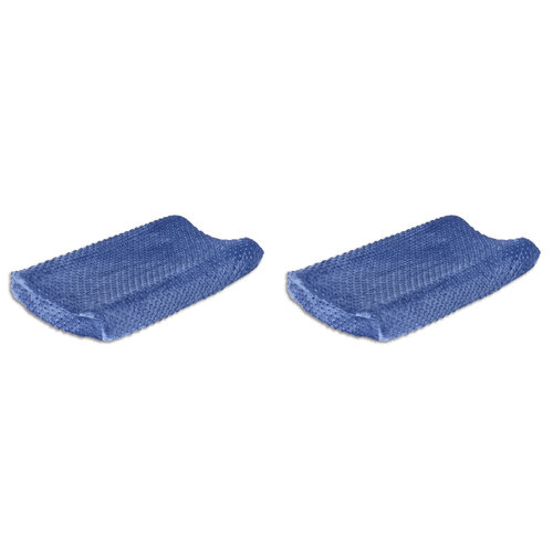 2PK The Peanutshell 81cm Polyester Change Pad Cover Little Peanut Navy Blue