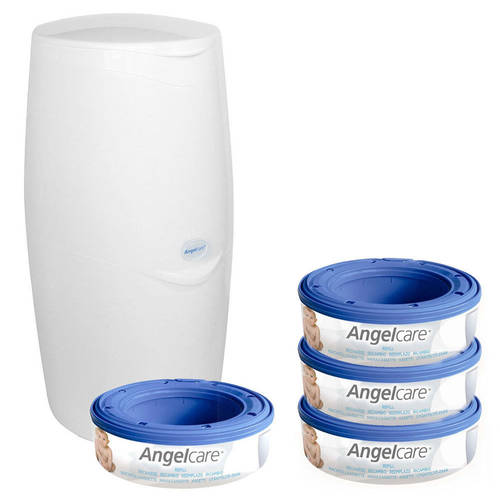 Angelcare Nappy Disposal System - Starter Kit w/ 4 Cassettes