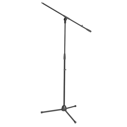 Adam Hall 162cm S5BE Microphone Stand Black w/ Boom Arm - Black