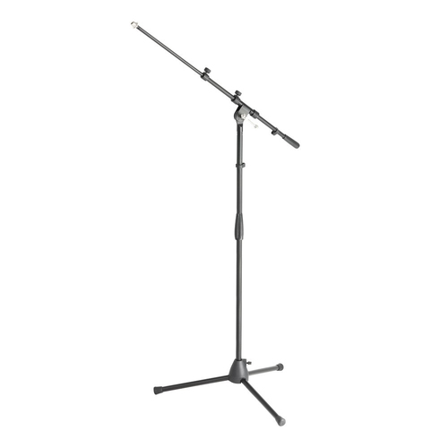 Adam Hall S6B Microphone Stand w/ Telescopic Boom Arm - Black