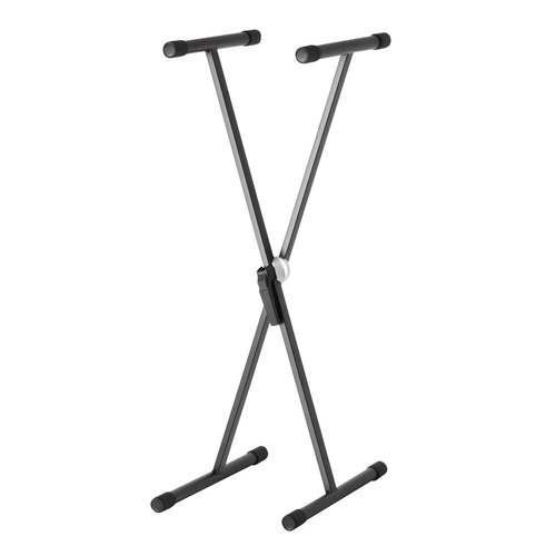 Adam Hall SKS01 Steel X-Frame Stand 100cm Rack For Keyboard - Black