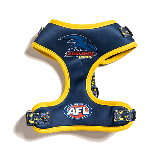 AFL Adelaide Crows Pet Dog Padded Harness Adjustable Vest XS