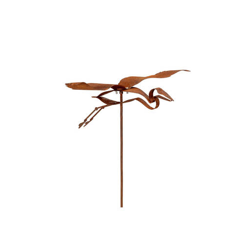 Mild Steel Wading Bird Small Home/Garden Decor 120cm - Rust