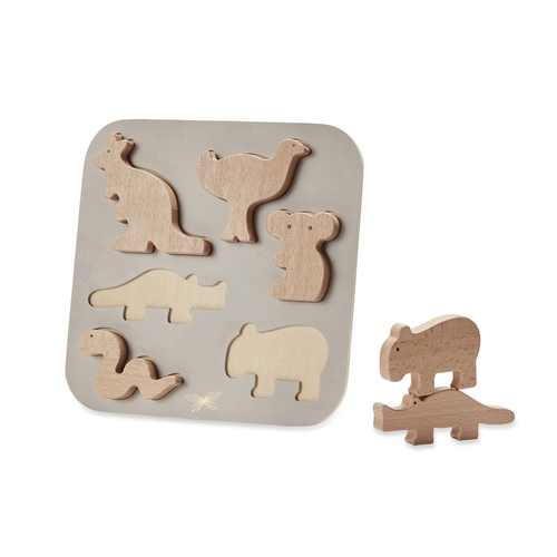 By Astrup Wooden Puzzle Australian Animals Kids/Toddler 2y+