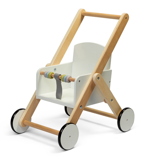 Astrup Wooden Role Play Baby Doll Stroller Toy Kids 3y+