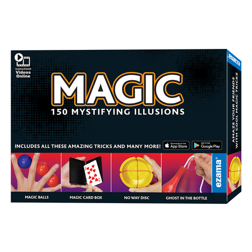 Ezama Magic 150 Mystifying Illusions Magician Tricks Play Set 7y+