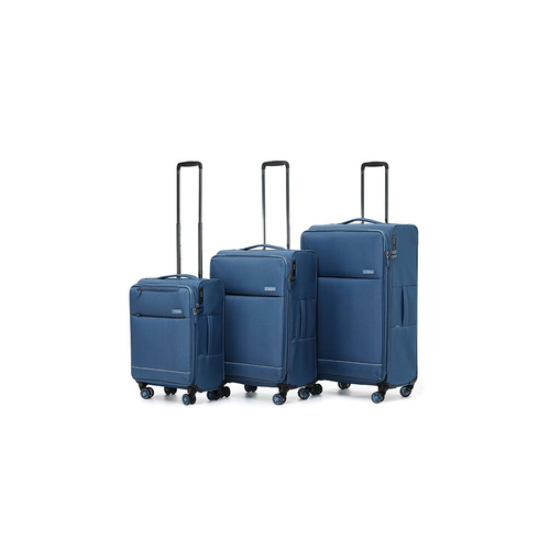 3pc Tosca So-Lite Suitcase Trolley Luggage Set - Blue