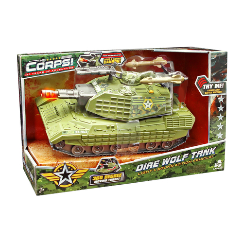 The Corps Dire Wolf Tank Light/Sound Vehicle Toy Assorted 3y+