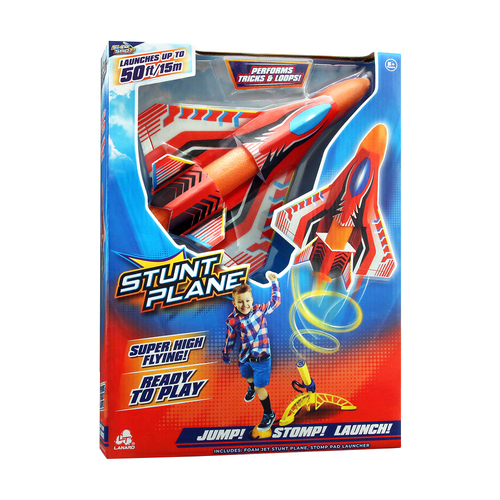 Stunt Flyer Stomp Stunt Plane Kids Outdoor Toy 6y+