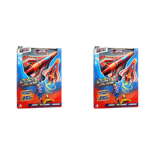 2PK Stunt Flyer Stomp Stunt Plane Kids Outdoor Toy 6y+