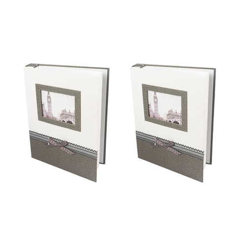 2PK Unigift 200 Pocket Photo Album With Case Storage Book