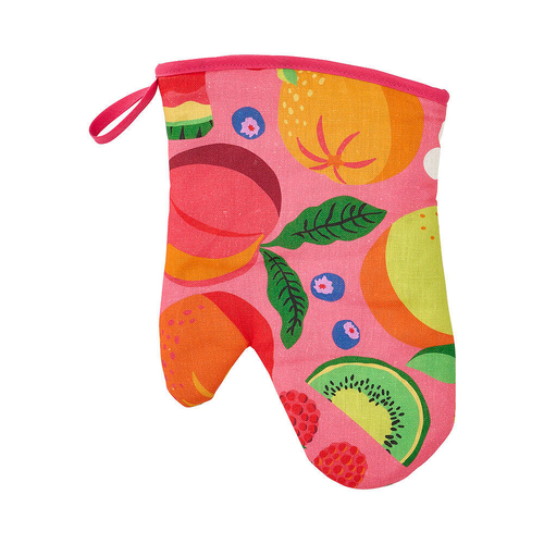 Annabel Trends Linen Single Oven Mitt 18x26cm - Tropicana